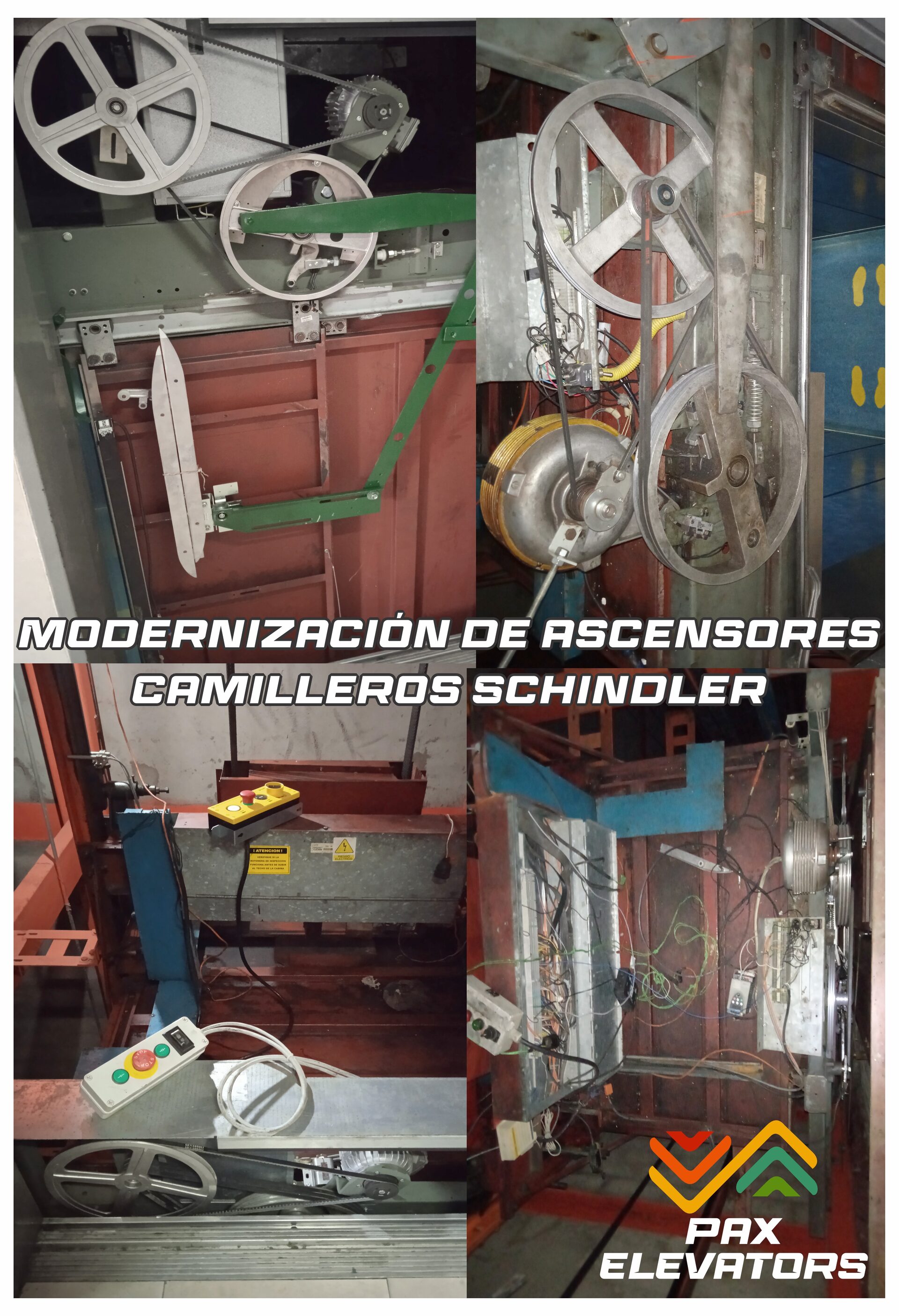 Modernización de ascensores camilleros Schindler