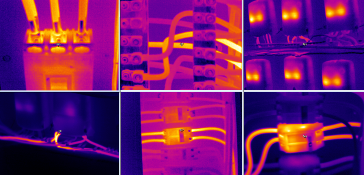 Imagen termográfica — Inspección termográfica de tablero de distribución